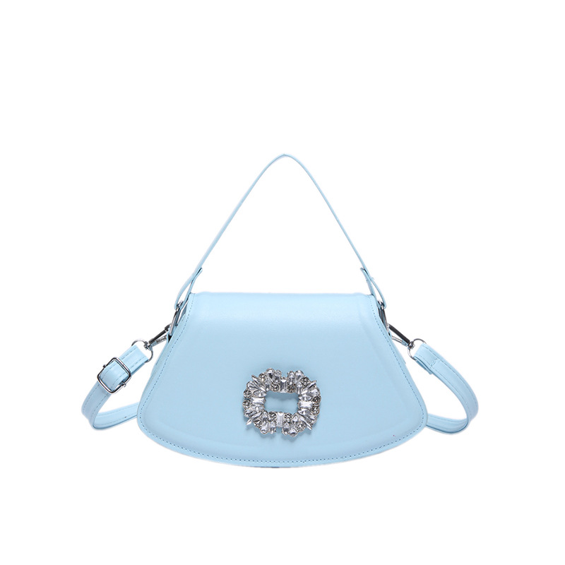 Bolsa pequeña para mujeres 2024 verano nuevo estilo de belleza de un solo hombro estilo de tendencia de textura exterior de color sólido bolso de asiento bolso