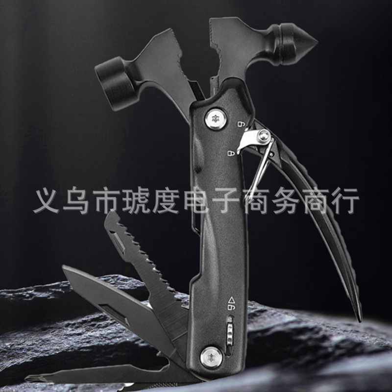多功能刀钳羊角锤安全锤汽车应急救援工具锤车截备用求生破窗锤