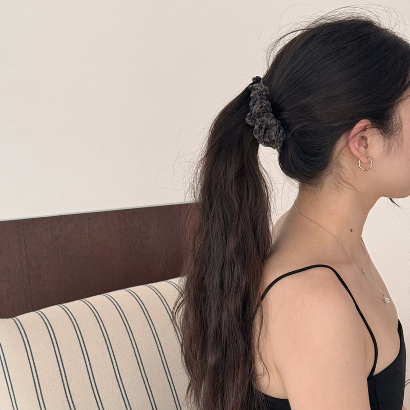優しい花柄プリーツメッシュヘアピン、スーパーフェアリー、ハイエンド、ファッショナブル、ハイポニーテールバナナクリップヘアアクセサリー新しいスタイル|undefined