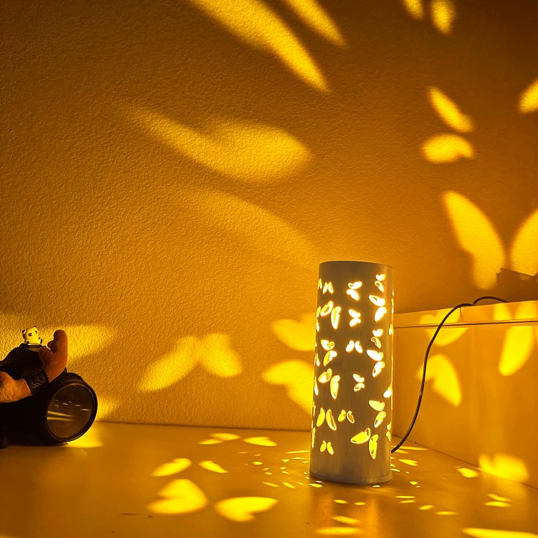 Новая бабочка проекция деревянная настольная лампа декоративная лампа креативный торшер спальная прикроватная лампа живая атмосфера теплая