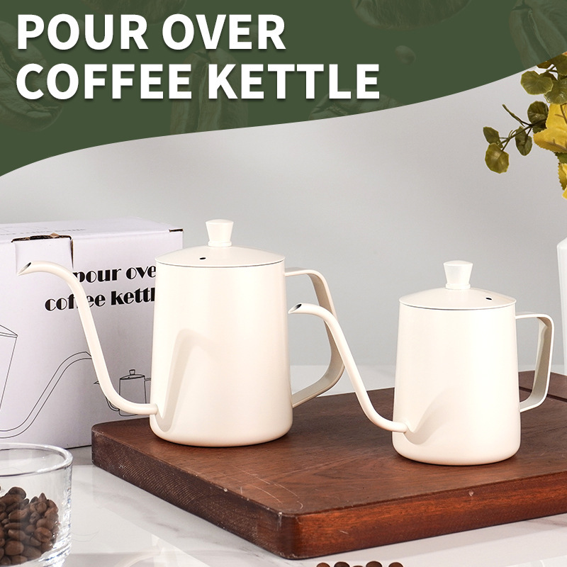 304 Stainless Steel Gooseneck Kettle with Long Spout for Home Use, Coffee Brewing Tool, Pour-Over Coffee Kettle 304 Stainless Steel Gooseneck Kettle with Long Spout for Home Use, Coffee Brewing Tool, Pour-Over Coffee Kettle