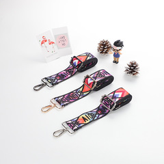 New widened bag shoulder straps, single shoulder bag straps, fashionable and versatile printed bag straps, luggage accessories, bag straps, diagonal straps