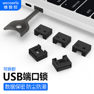 Weizhi USB Security Lock Removable Sealing Plug Dust Plug Hidden USB Port Lock Anti-theft Hoist