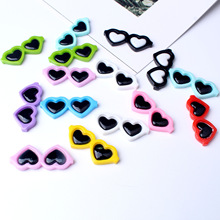 墨镜小号DIY树脂配件爱心眼镜可爱玩具配饰品手机壳创意贴片批发