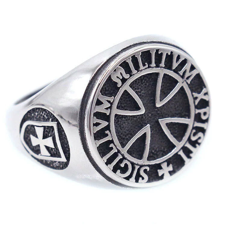 Retro ring stainless steel, European style, wholesale, English