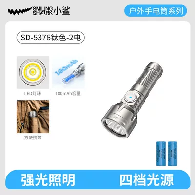 Mini Flashlight with Strong Light, UV fənərlər - palm-cannon-metallic-titanium-color-only-26-grams-double-extra-long-battery-lifesuper-bright-fixed-focusalloy-shell