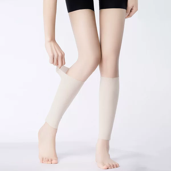 Summer Thin Ice Silk Calf Socks for Men and Women, Seamless Ankle Protection Leg Covers, Warm Air-Conditioned Room Ankle Protection Covers