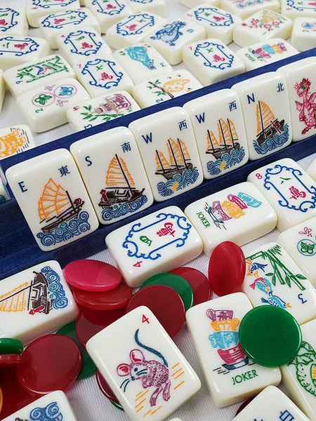 Best-selling luxury foldable acrylic American mahjong set with turtle and amber ladybug carvings