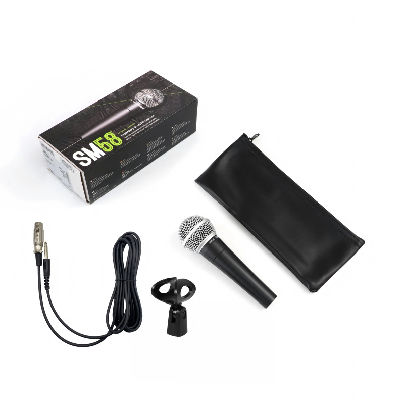 Sm58 Microphone Clip Standard Package Wired Condenser Microphone Stage Performance Live Broadcast Sm58Lc Professional Microphone