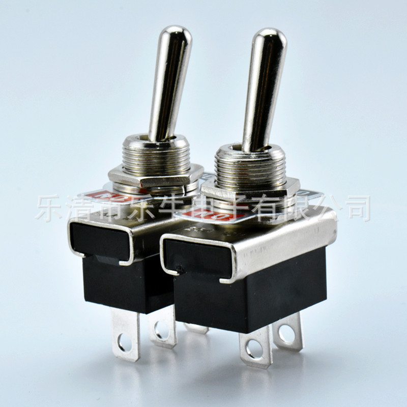 纽子开关 KN3D-102 黑色3脚2档 摇臂开关 ON-OFF 优质纽子开关