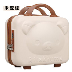 クマの化粧品ケース 14inch ミニスーツケース小さなスーツケースお土産漫画収納化粧品袋パスワードボックス