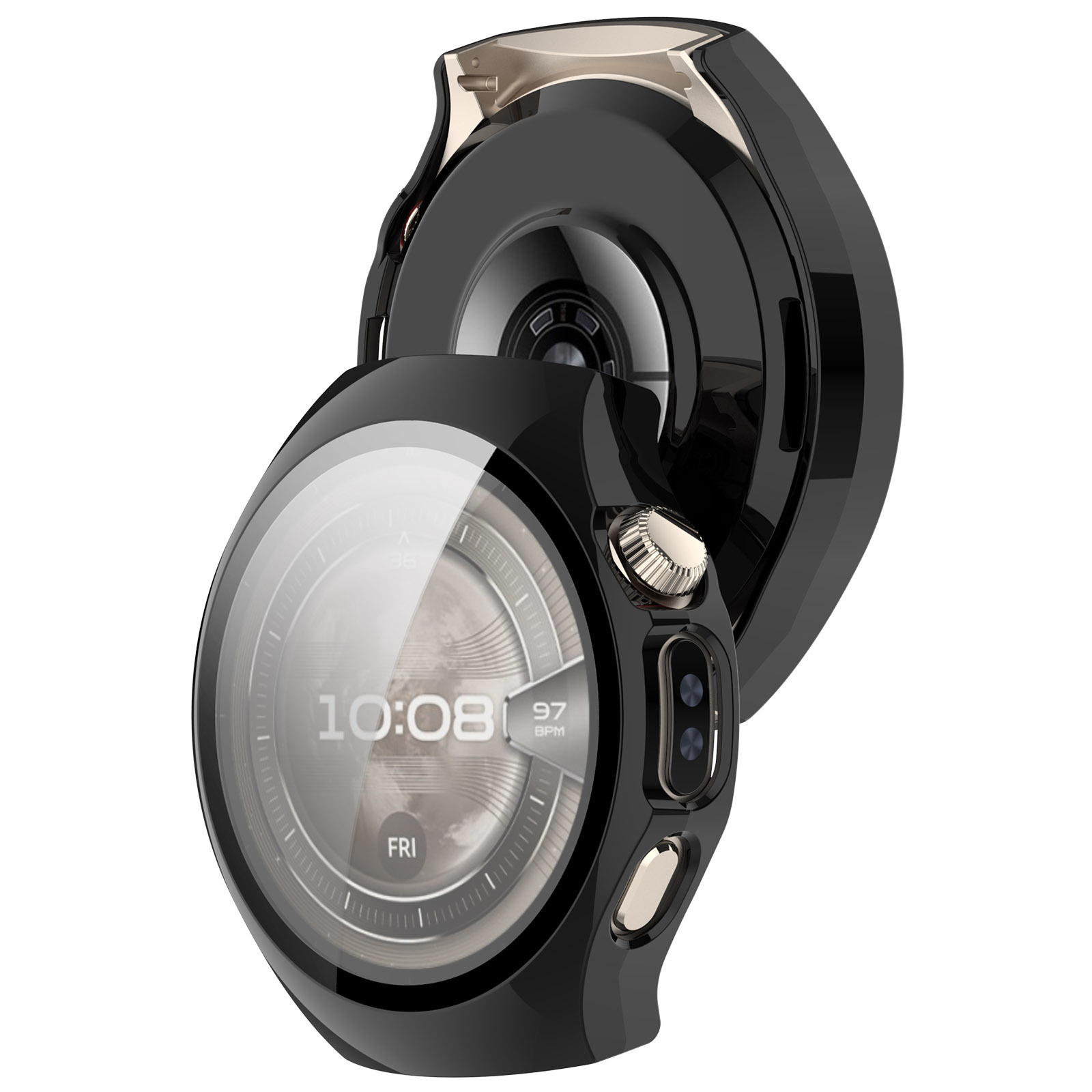 Xinyuan Shuntong is suitable for the Huawei watch5 protective case with a 42MM tempered film and a full 46MM integrated case and film watch case undefined