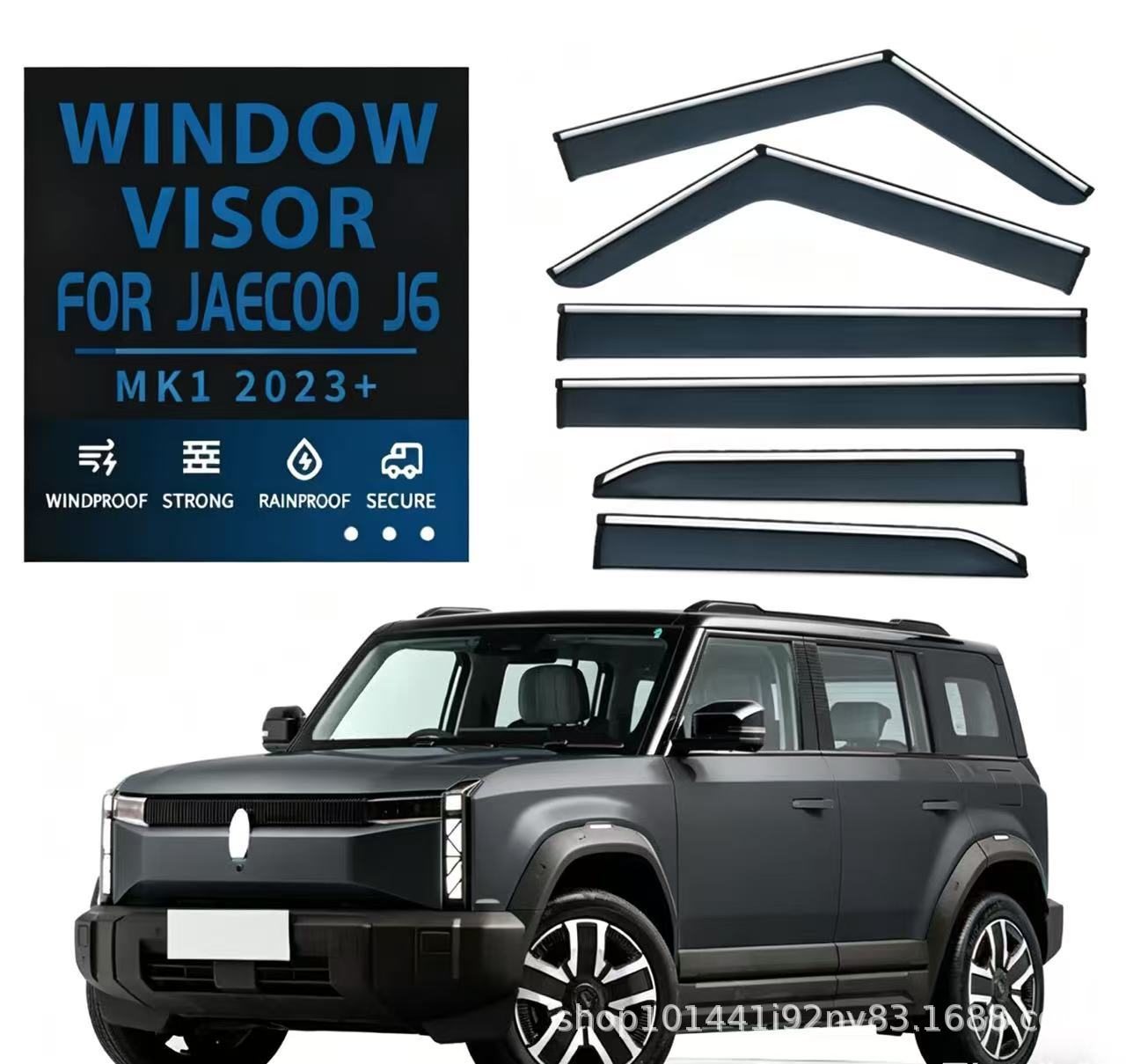Suitable for Jaecoo J6 Car Window Rain Visor Jaecoo J6 2023+ Window Visor