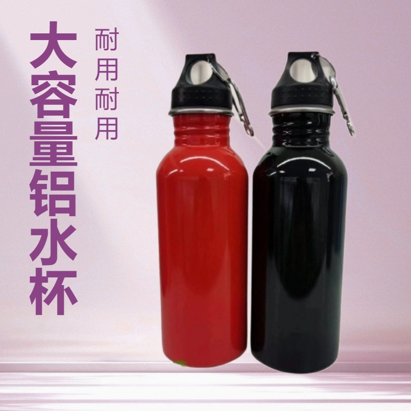 Nuevo Amazon portátil transfronterizo americano boca grande kettle deportivo de acero inoxidable al aire libre taza de agua kettle de bicicleta