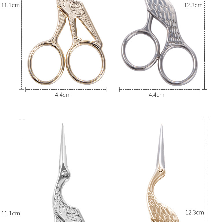 小剪刀茶叶刺绣十字绣线头剪刀学生复古手工家用迷你精致剪子便携详情3