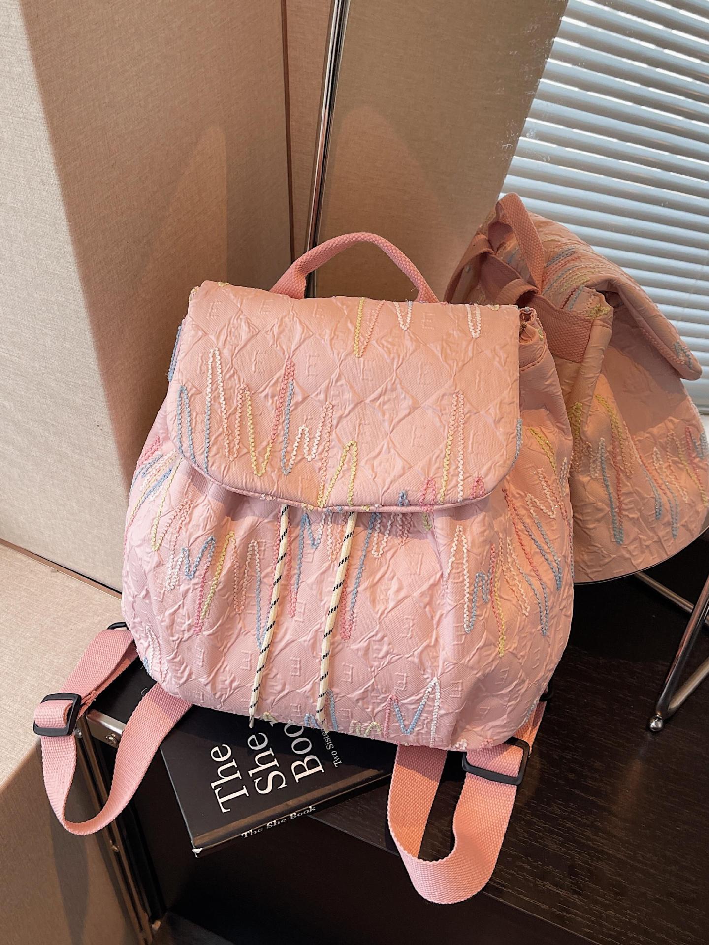 Estudiantes de clase mochila para mujeres de gran capacidad 2025 nueva mochila universitaria de estilo universal mochila de estilo de moda
