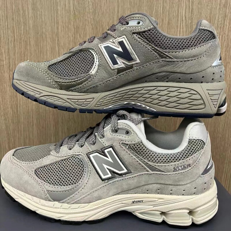 New Balance Nb2002R Sneakers for Men and Women, Gray Breathable Height-Increasing Trendy Running Shoes from Putian