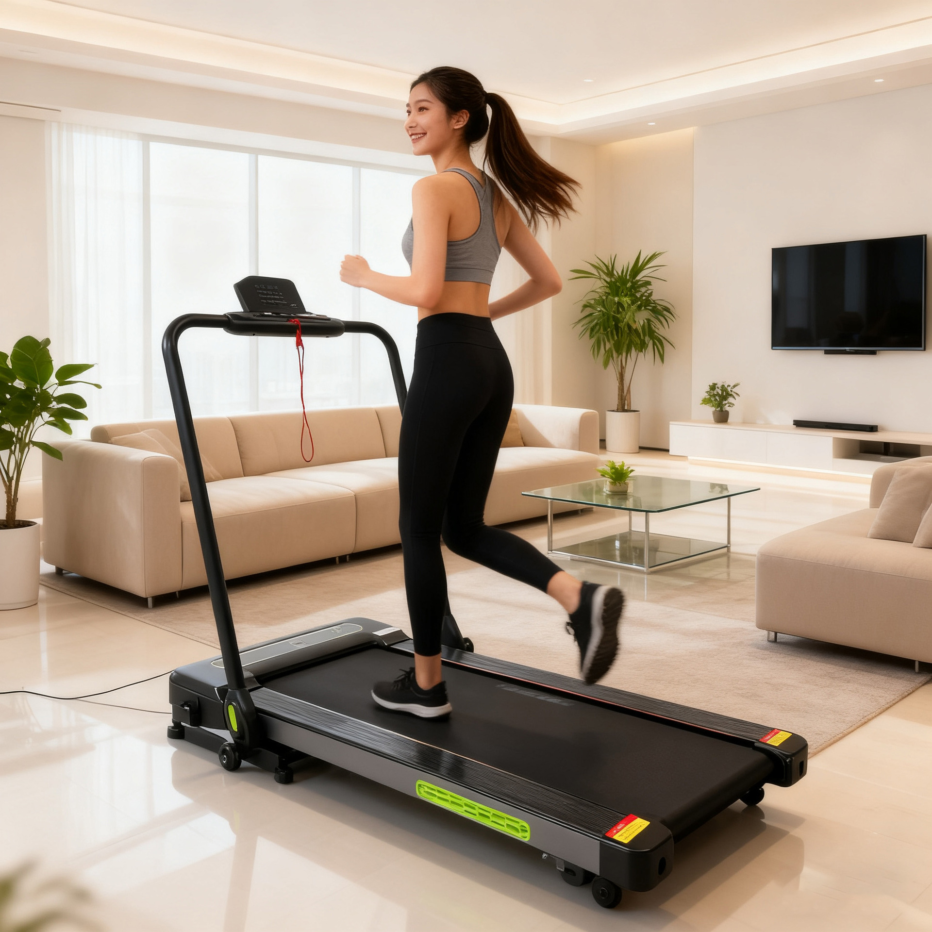 Foreign Trade Walking Machine Household Small Mini Simple Portable Tablet Foldable Indoor Treadmill Stepper