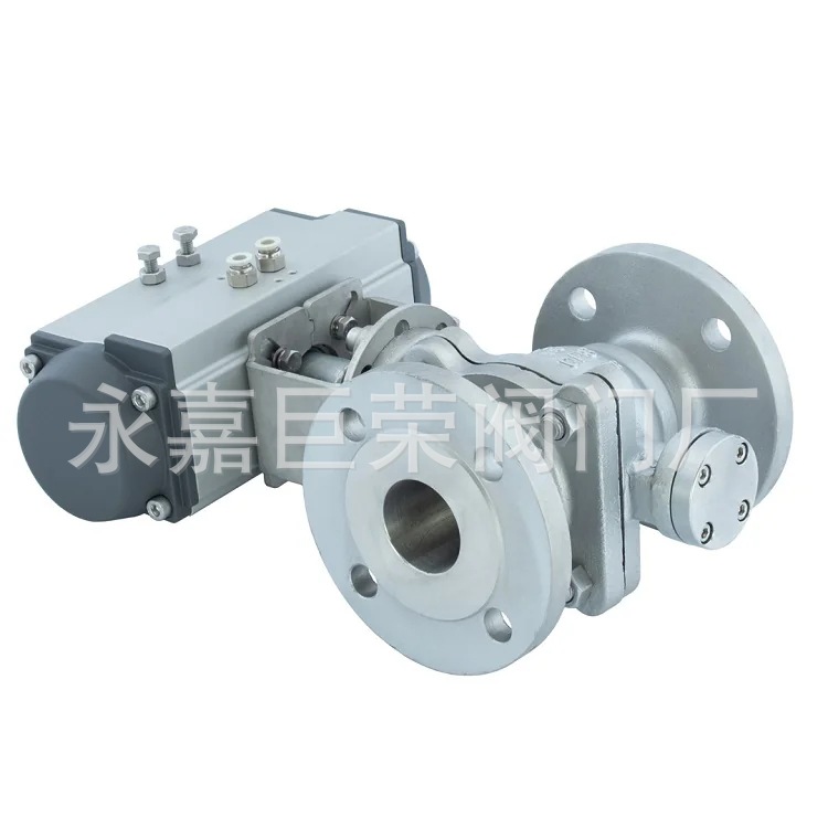 Q647F-16P不锈钢法兰气动球阀O型固定式球阀南高供应