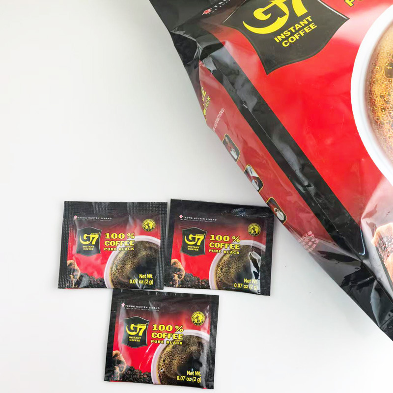 Vietnam Original Imported Coffee Zhongyuan G7 Instant Coffee Powder Black Coffee 200g One Bag 100 Small Bags 4