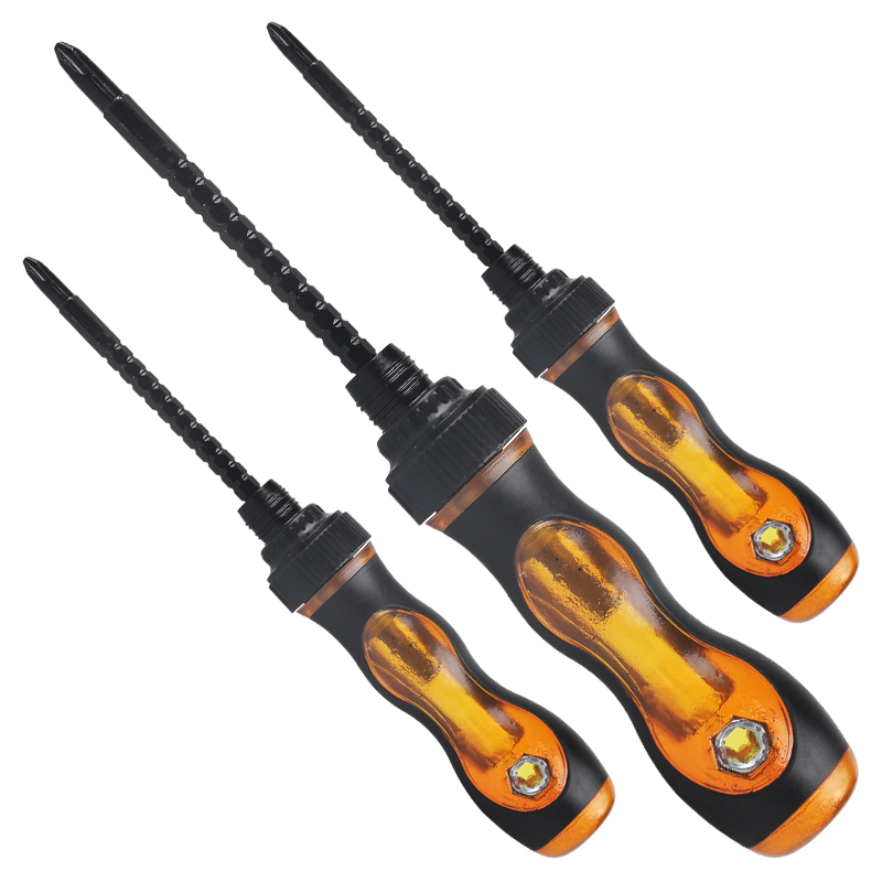 destornillador de doble propósito mini-cruz - un-cross - endurecido herramienta de destornillador telescópico de doble cabeza con lote de tornillo de ciruela magnética