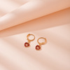 Small brand universal earrings heart-shaped, simple and elegant design