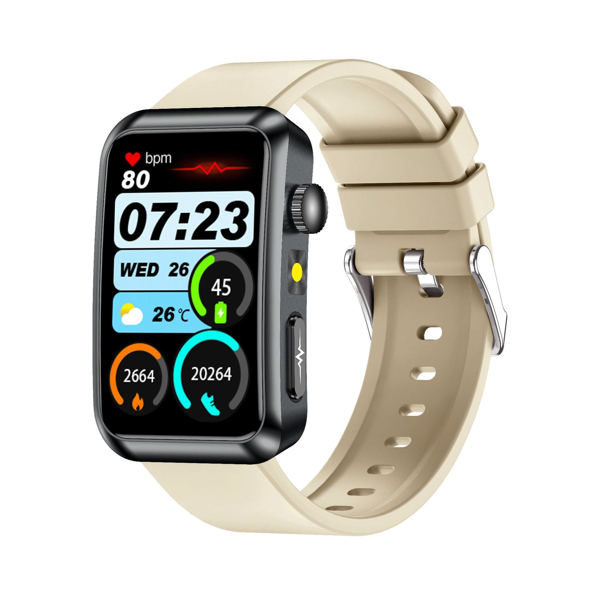 Nuovo smartwatch transfrontaliero TK77 con chiamate Bluetooth, misurazione del grasso corporeo, ossigeno, pressione sanguigna, monitoraggio del sonno, SOS,_voghion.com