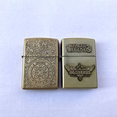 簡単な装飾の創意の青銅のレリーフの灯油のライターの金属の個性の明火の灯油機のゲームの贈り物の個性の彫刻