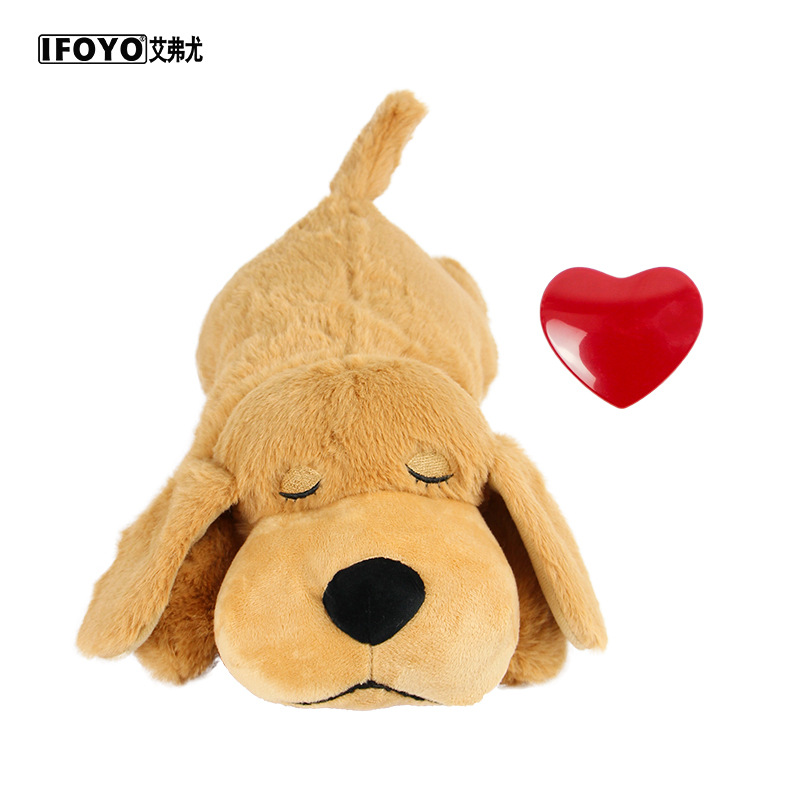 Juguete de confort para mascotas, éxito de ventas transfronterizo, compañero para la ansiedad del perro, simulación de latido del corazón, peluche al por mayor para perros pequeños