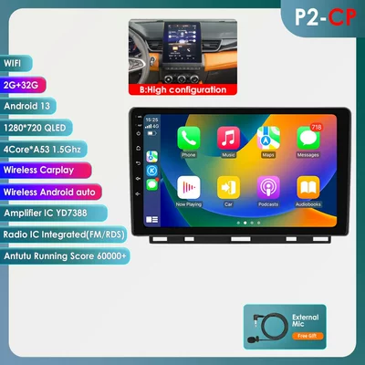 5th generation (2019-2021) Android, DVD Navigation - model-b-wifi-version-quad-core-232g-with-carplay-compatible-with-renault-clio-5th-generation-2019-2021-low-end-model-9inch-frame-set