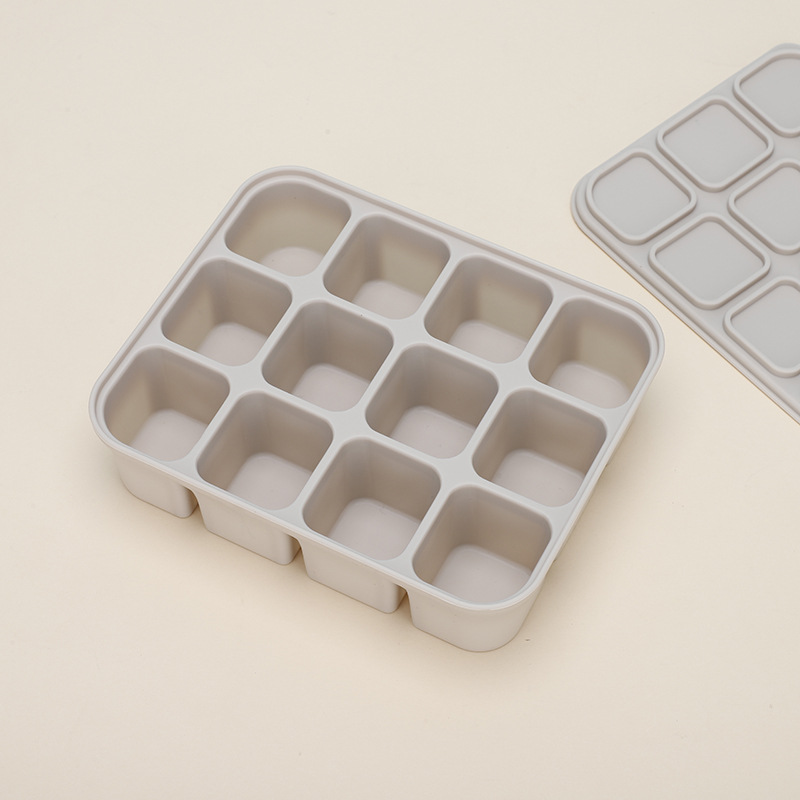 12칸 이유식 상자 - 살구색