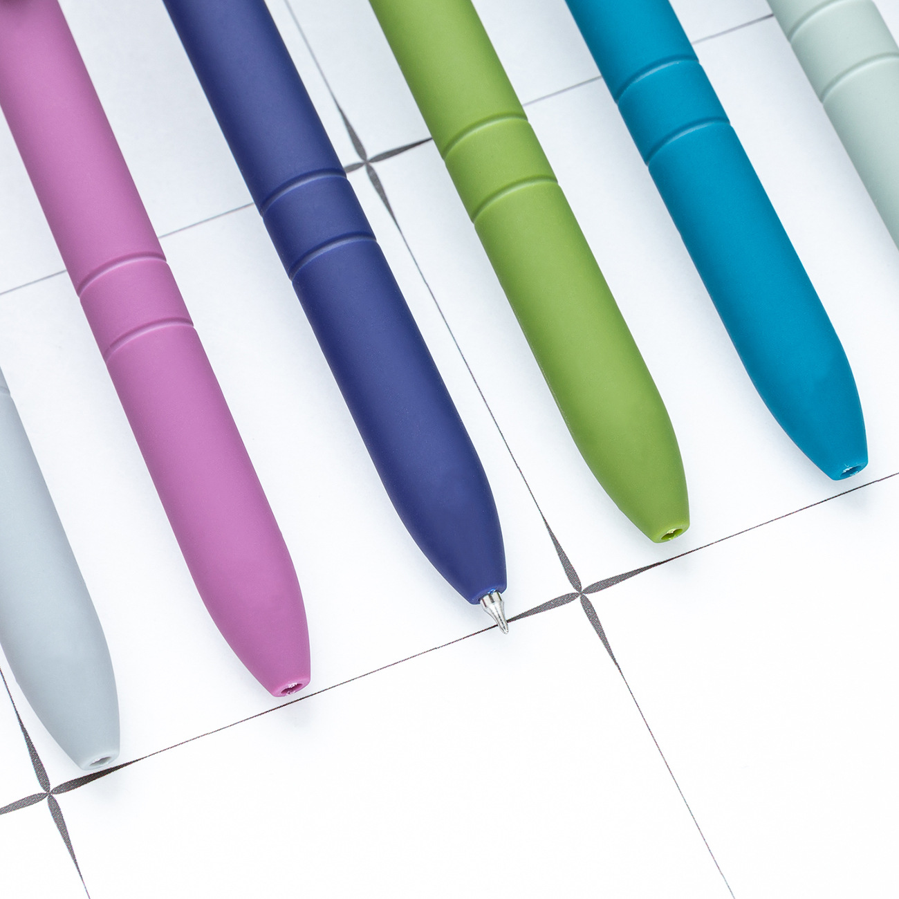 Nuevo bolígrafo neutro de color Morandi puede imprimir logotipo estudiantil papelería bolígrafo de plástico publicitario bolígrafo regalo