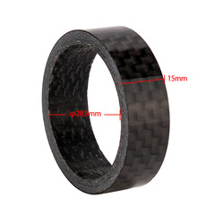 Bike stem carbon fiber washer 28.6mm front fork/headset spacer 1/2/3/5/10/15mm spacer