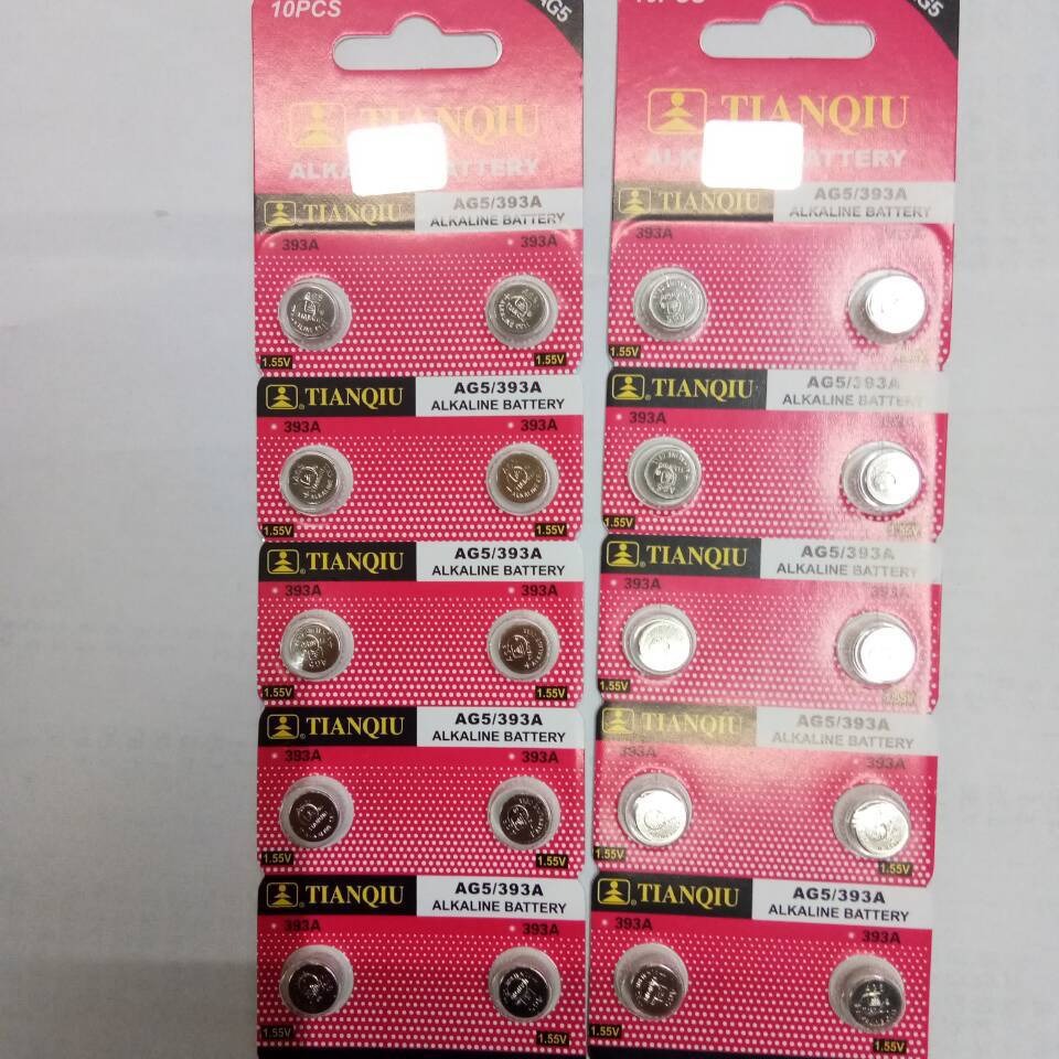 天球精装LR754 AG5纽扣电池 393A电子 1.55v电池 批发