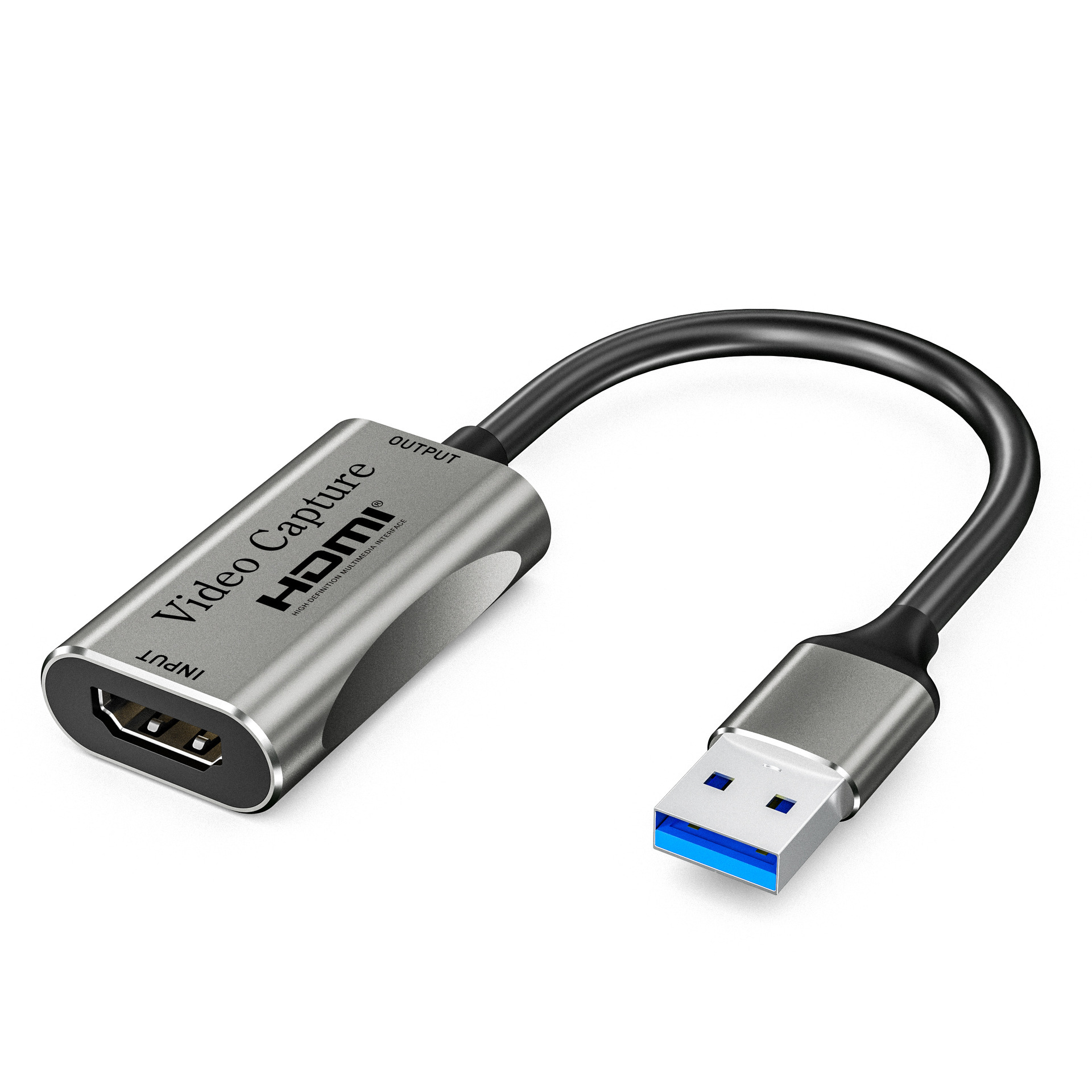 HDMI转USB3.0监控高清视频直播捕获卡转接线PS直播录制OBS 采集卡