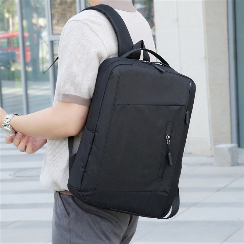 Bolso escalable de la computadora del poliéster del color sólido de 17 pulgadas para el viaje de negocios