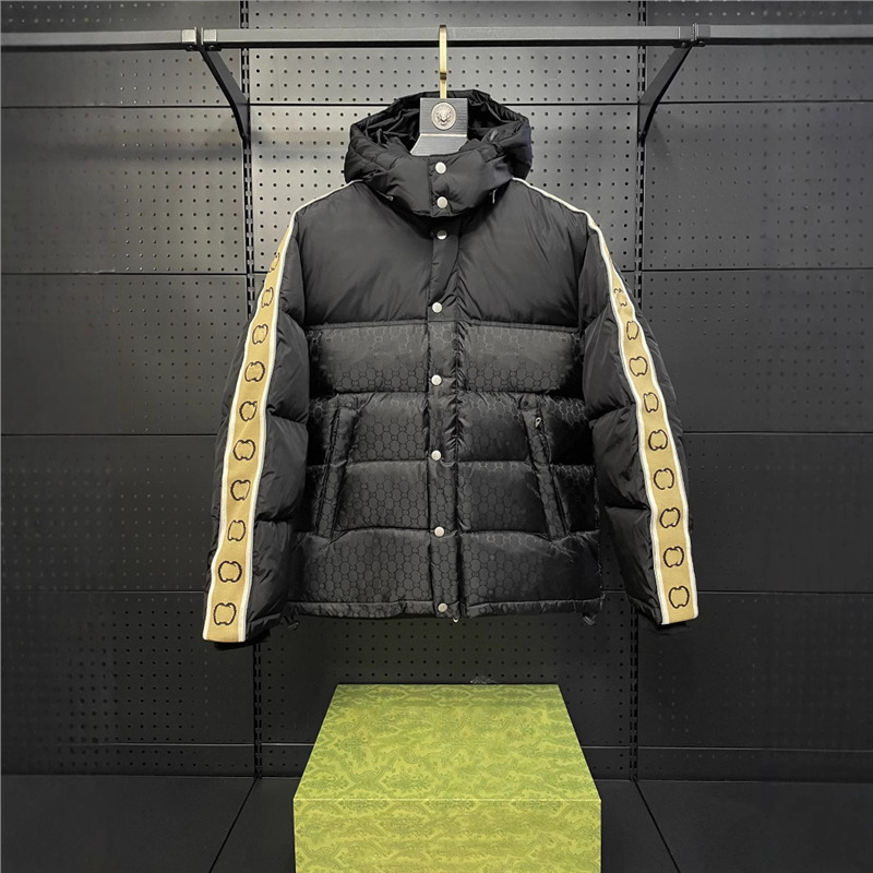 Down jacket with men and women GGGU webbing original standard version high coat manufacturers reflective classic straight out 2020