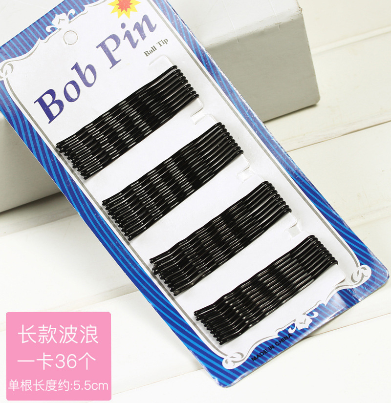 Long wavy hair clips [36 pieces in a bag] 5cm