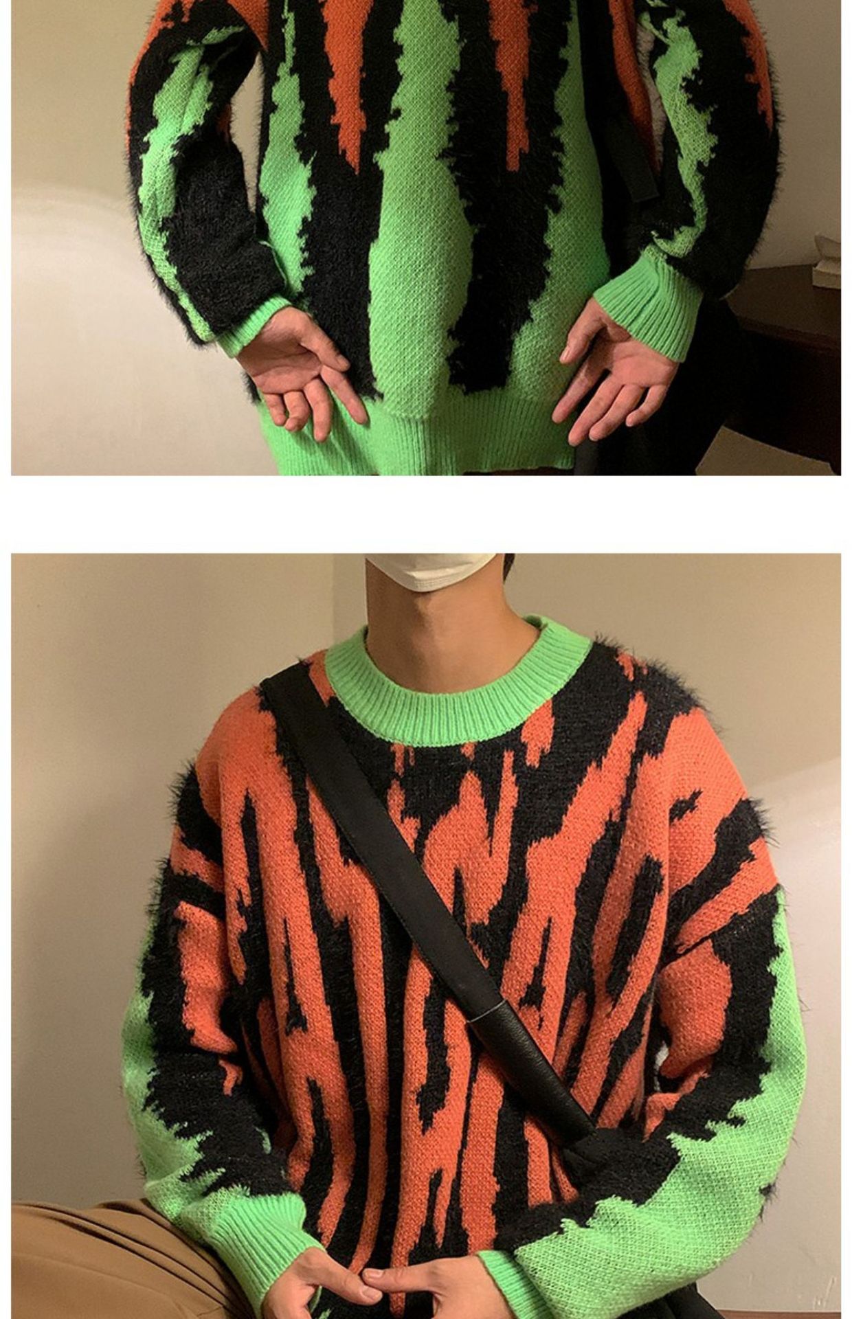 Splice Knit Sweater 14