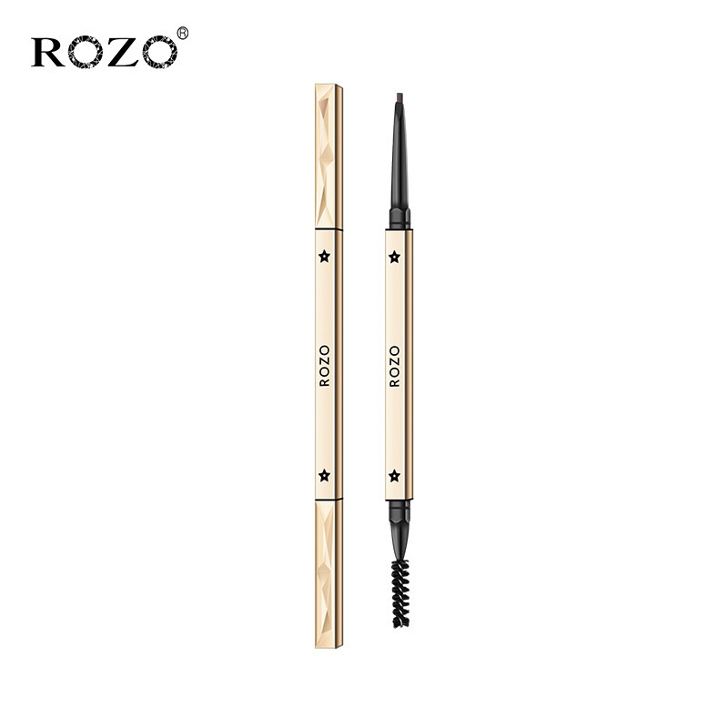 ROZOの小さい金のドリルの箸の極めて細い双頭の眉毛の筆の防水はぼんやりしていません。|undefined