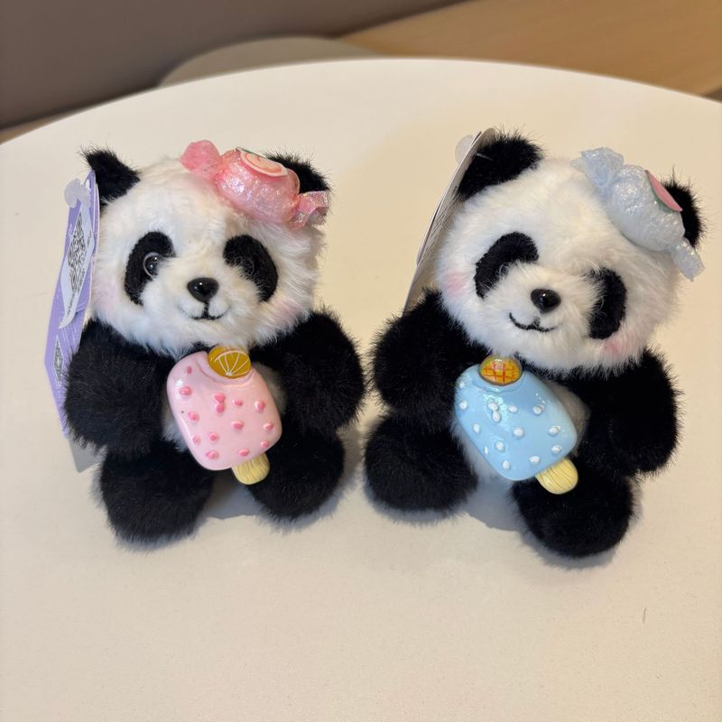 かわいい成都パンダフラワーぬいぐるみ人形バッグペンダントキーホルダー人形お土産誕生日ギフト|undefined