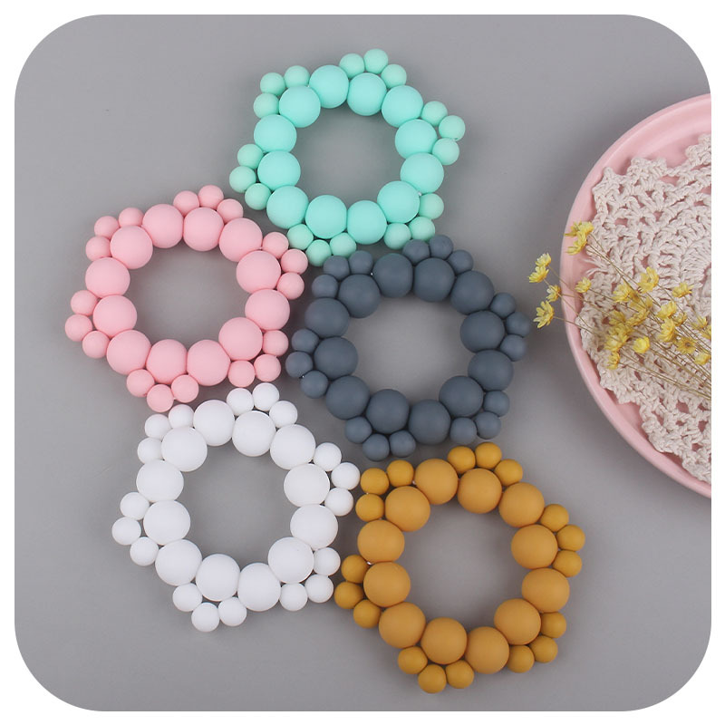 INS estilo nuevo bebé suministros joyería de silicona bebé molar teether bebé calmante teether stick diente Shaper teether