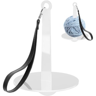 Amazon Hot Portable Wrist Yarn Storage Rack with Leather Wristband Yarn Ball Swivel Stand