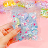 Cartoon cream resin with accessories, hairgrip, sealed bag, materials set, handmade