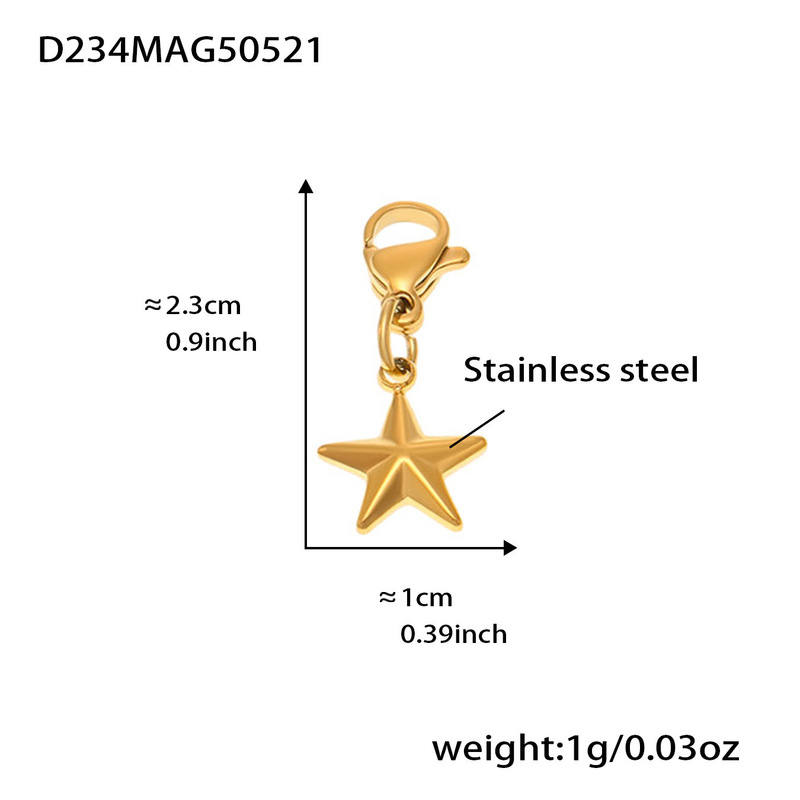 Mili メッキ 18 K 厚いゴールド DIY エナメル釉シングルペンダントニッチファッションパーソナライズされたマリンアクセサリー卸売|undefined