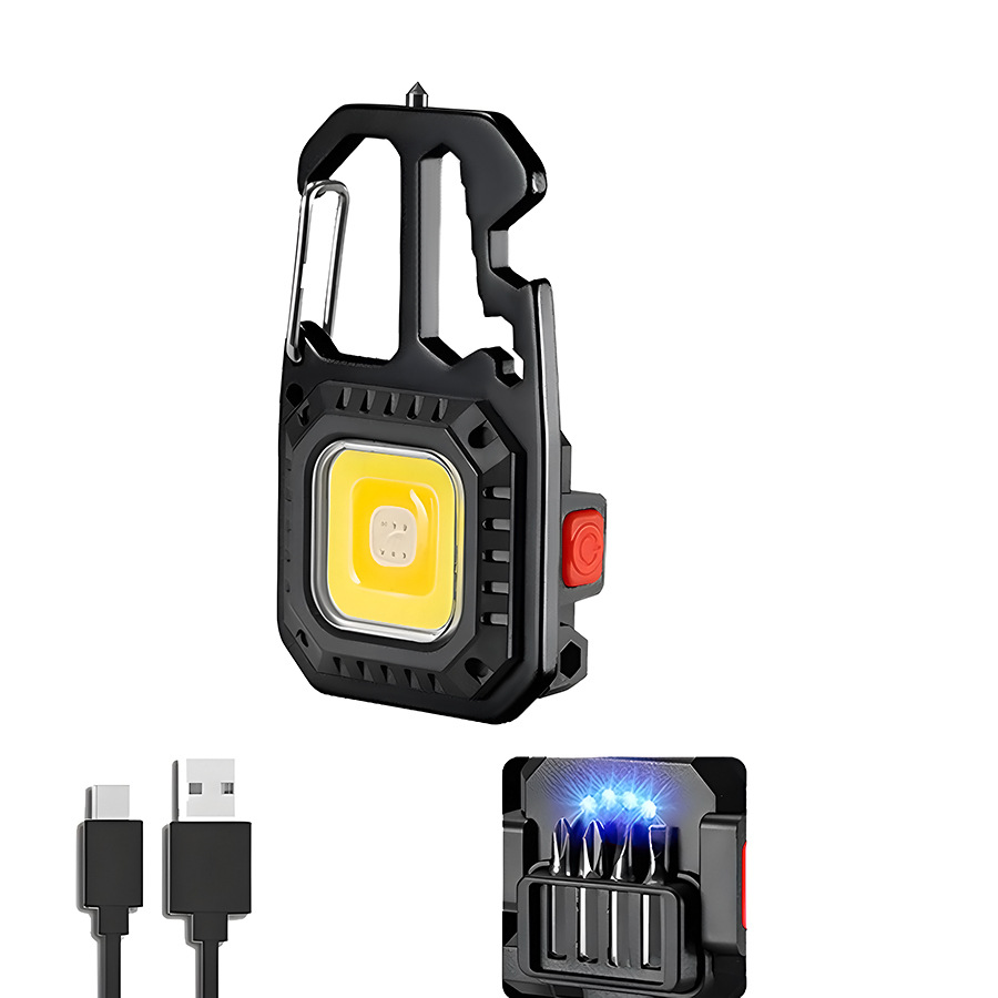 Venta caliente transfronteriza multifunción mini llavero linterna LED luz de reparación portátil de alto brillo iluminación de emergencia exterior