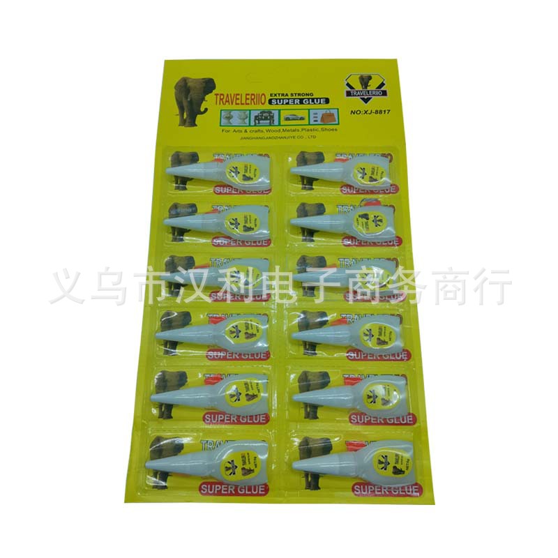 黄卡胶水黄卡长条110塑料瓶胶水3#瓶塑料瓶万能502强力胶水