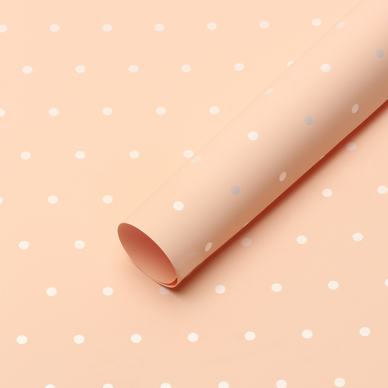 Roland Little Dots Ouya Paper Papel de envolver de flores Diy Regalo Bronceado Ramo de flores Papel de flores Material de floristería