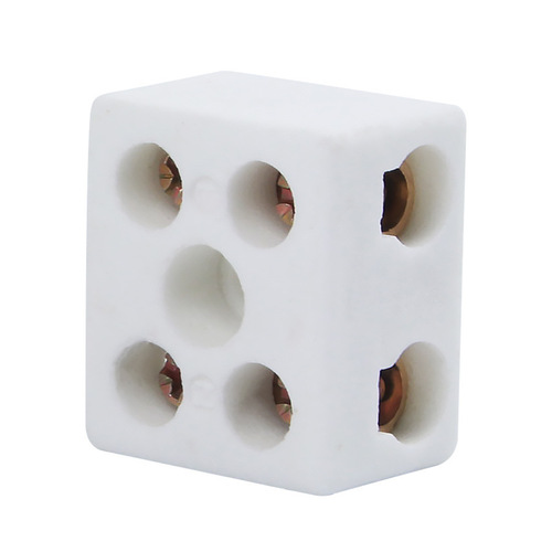 Ceramic terminal block, high temperature resistant insulating porcelain connector, high frequency ceramic terminal block, electric furnace five-eye porcelain connector