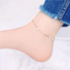 Small design ankle bracelet stainless steel, brand high quality accessory, 2022, Korean style, simple and elegant design